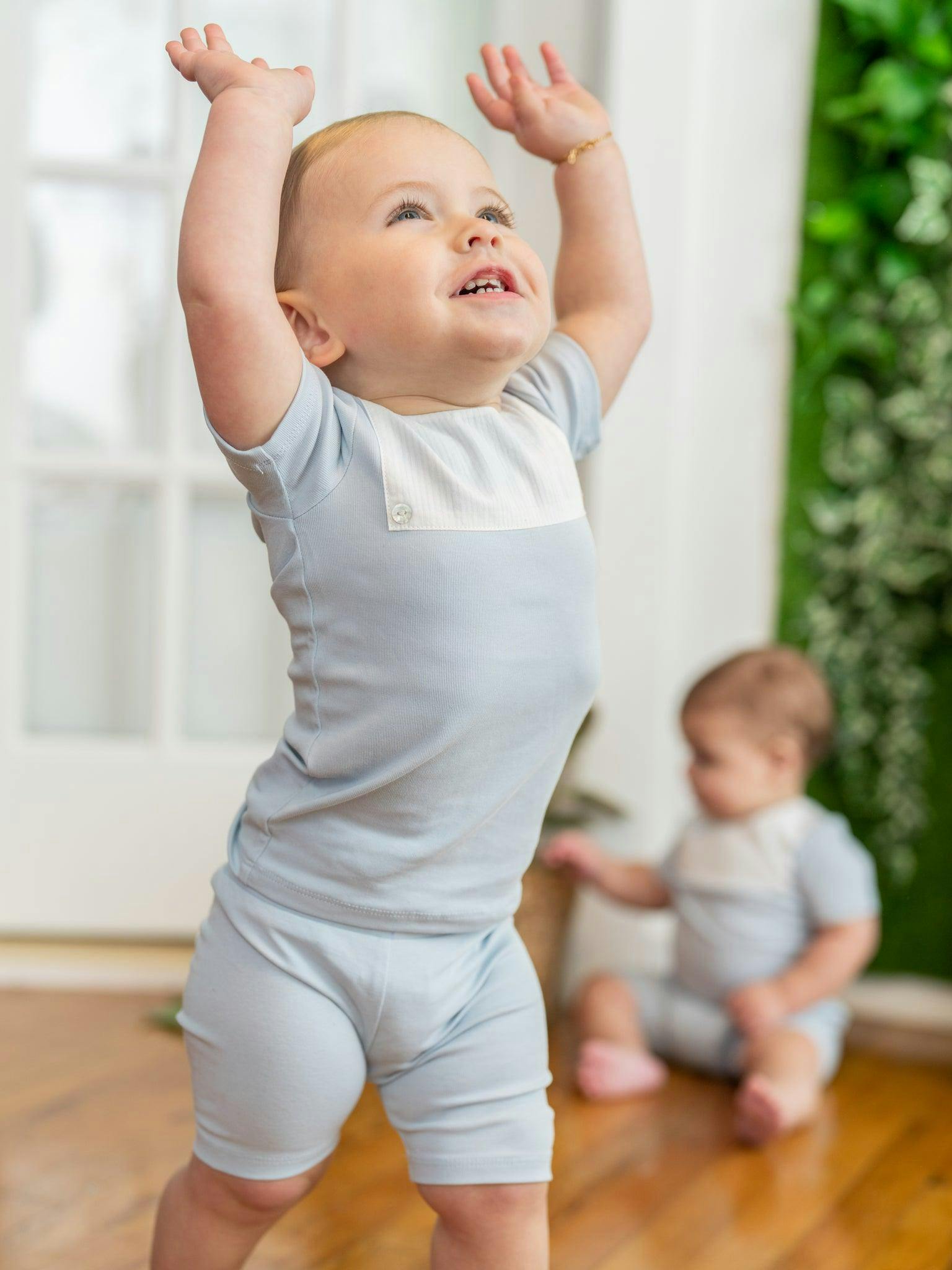 Poplin Bib Top & Short Set