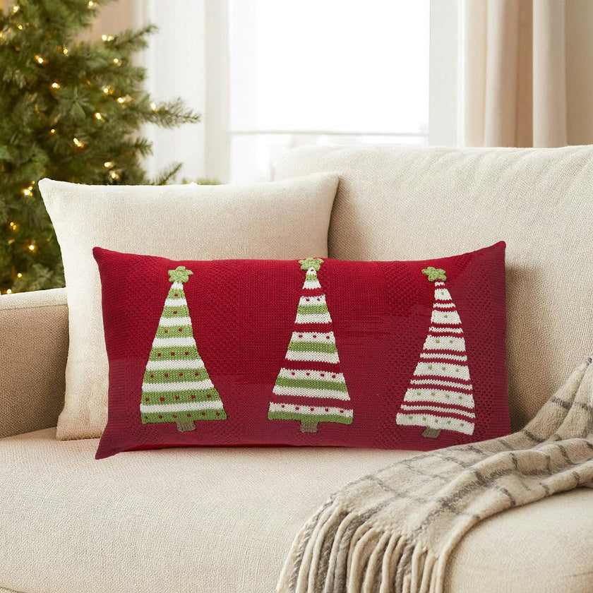 3 Striped Tree Pillow