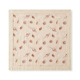 Seashells Mini Lovey Two-Layer Muslin Security Blanket