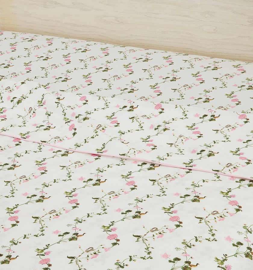 The Top Sheet - Pink Pond Floral