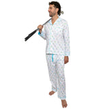 Men's Golf Long PJ Set - Organic Cotton Poplin