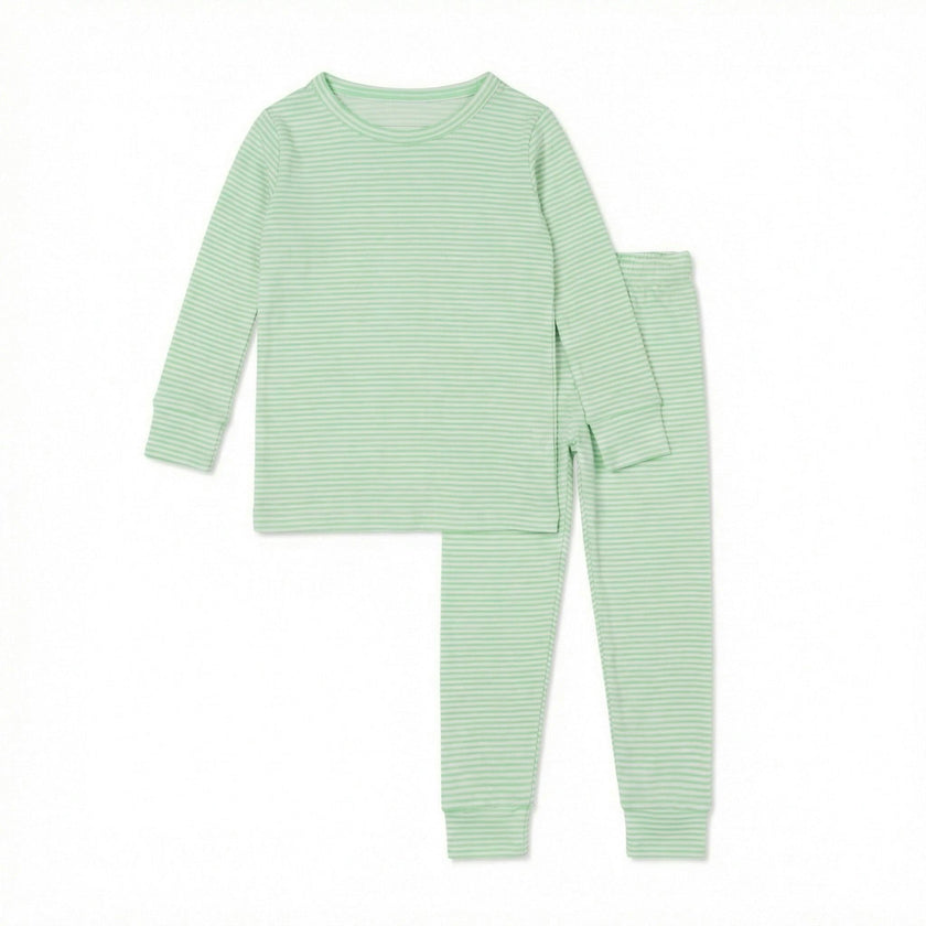 Pear Stripe Bamboo Toddler Pajama Set