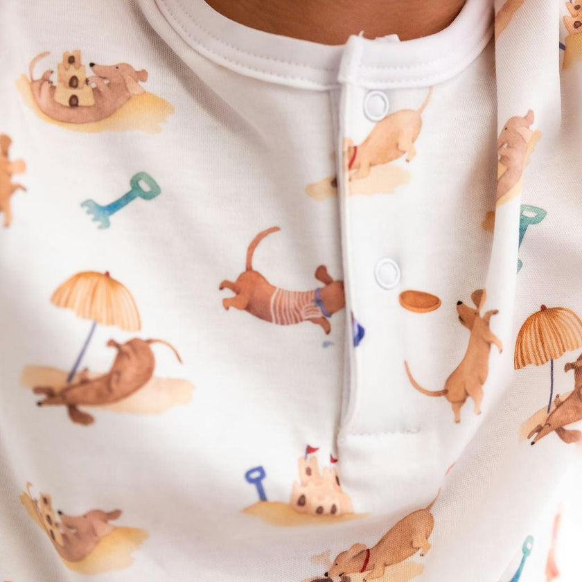 Beach Dogs Unisex Pima Cotton Short Pajama Set