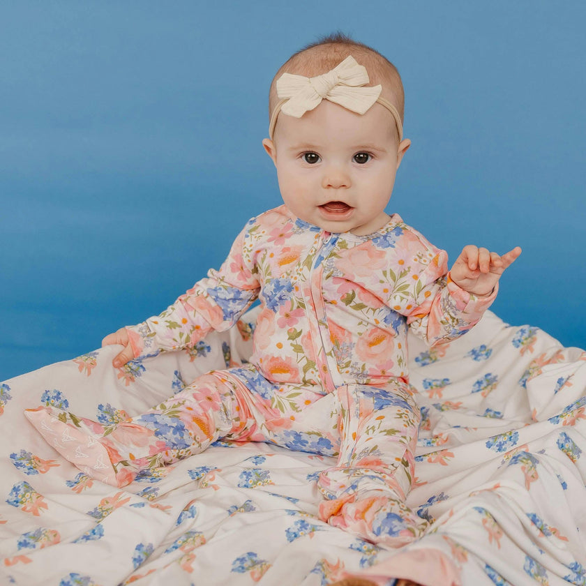 Bamboo Zip-Up Footie Pajama - Penelope