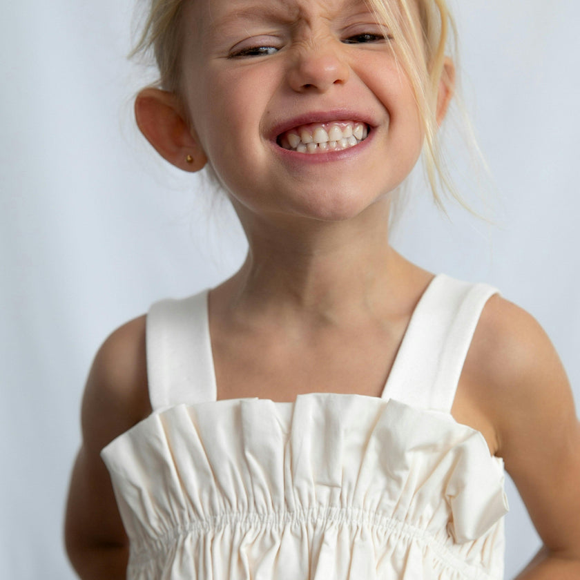 Beige Ruffled Top