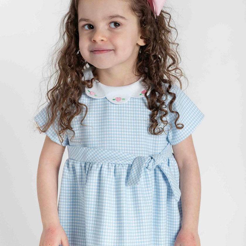 Houndstooth Dress With Hearts