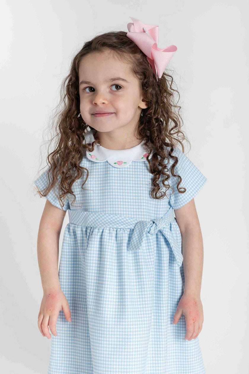 Houndstooth Dress With Hearts