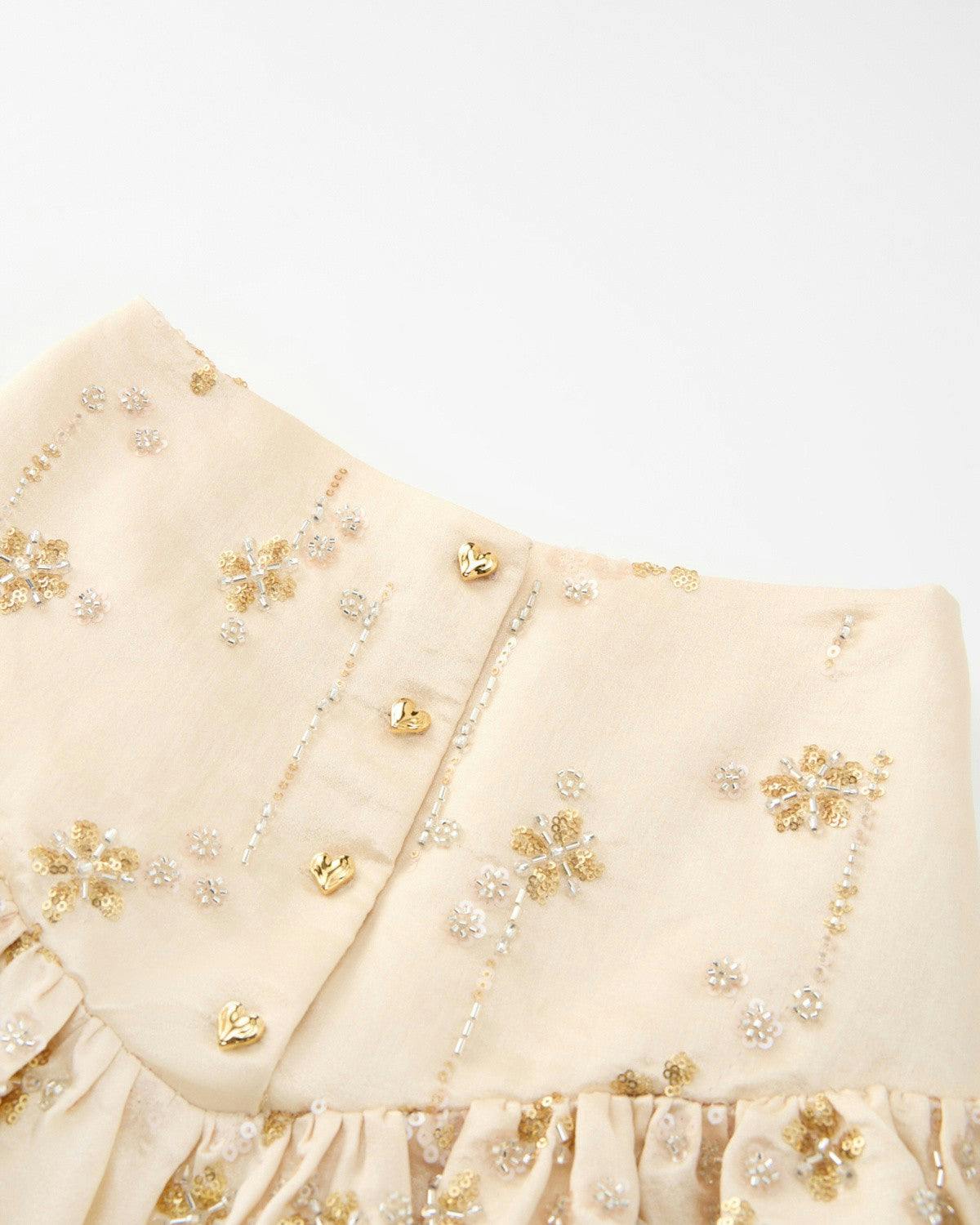 Adriana Beaded Mini Skirt
