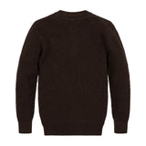 Organic Sweater Henley with Elbow Patches