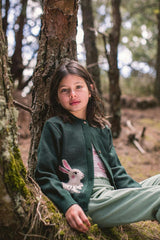 KNITTED BUNNY - CARDIGAN SWEATER