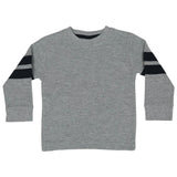 Kids Thermal Shirt - Heather with Navy Taping