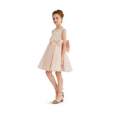Pink Melinda Pearl Double Bow Dress