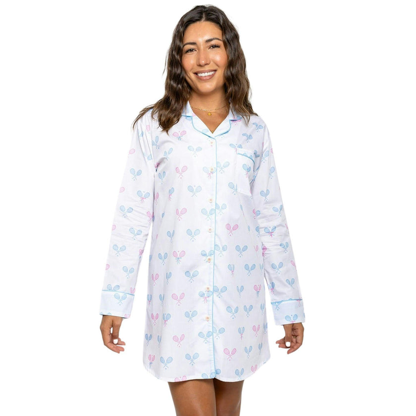 Women's Tennis Bows Night Shirt