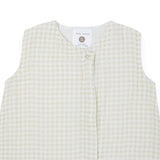 Cotton Muslin Sleep Bag - Tan Gingham