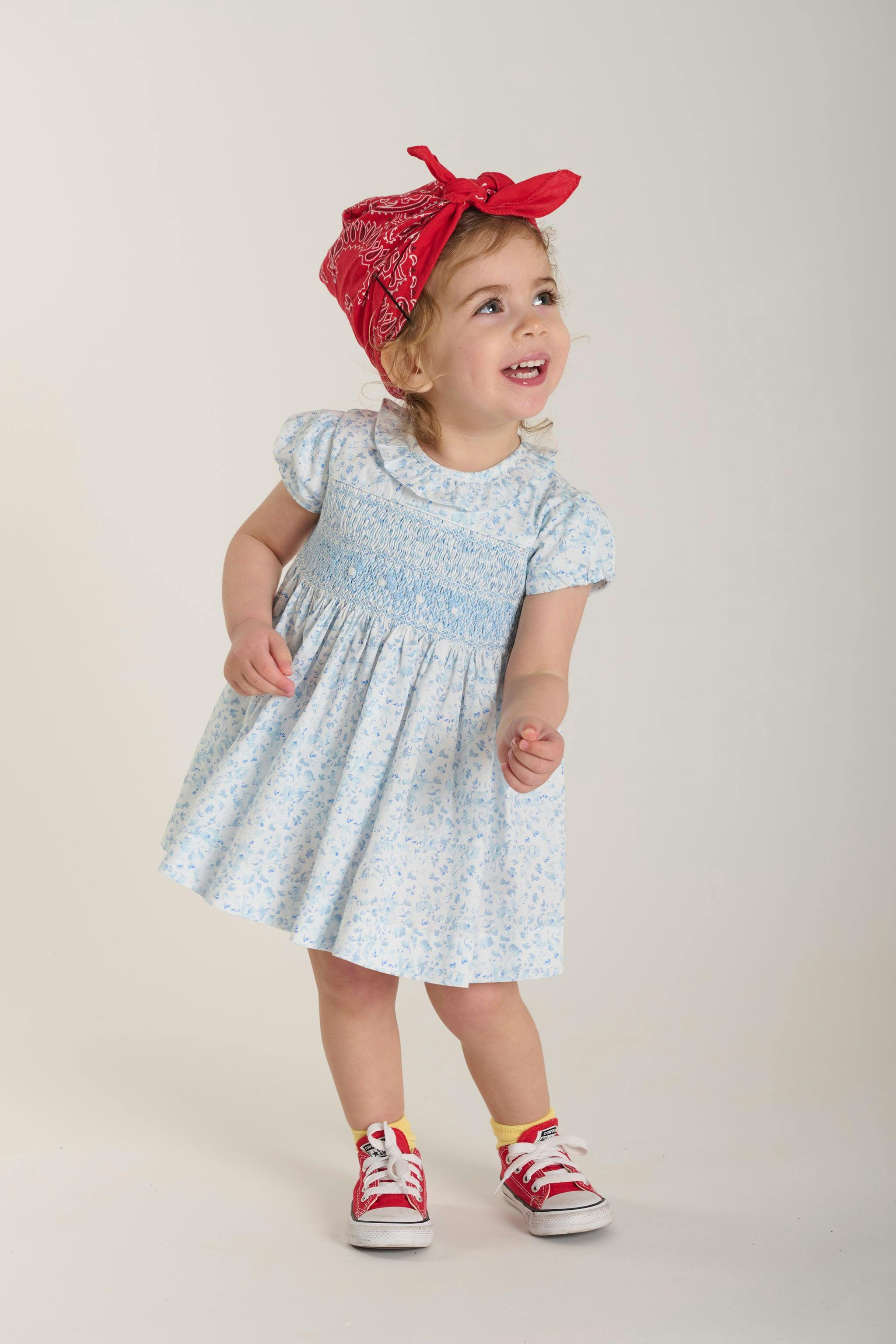 Hand-Smocked Baby Dress - Chiara