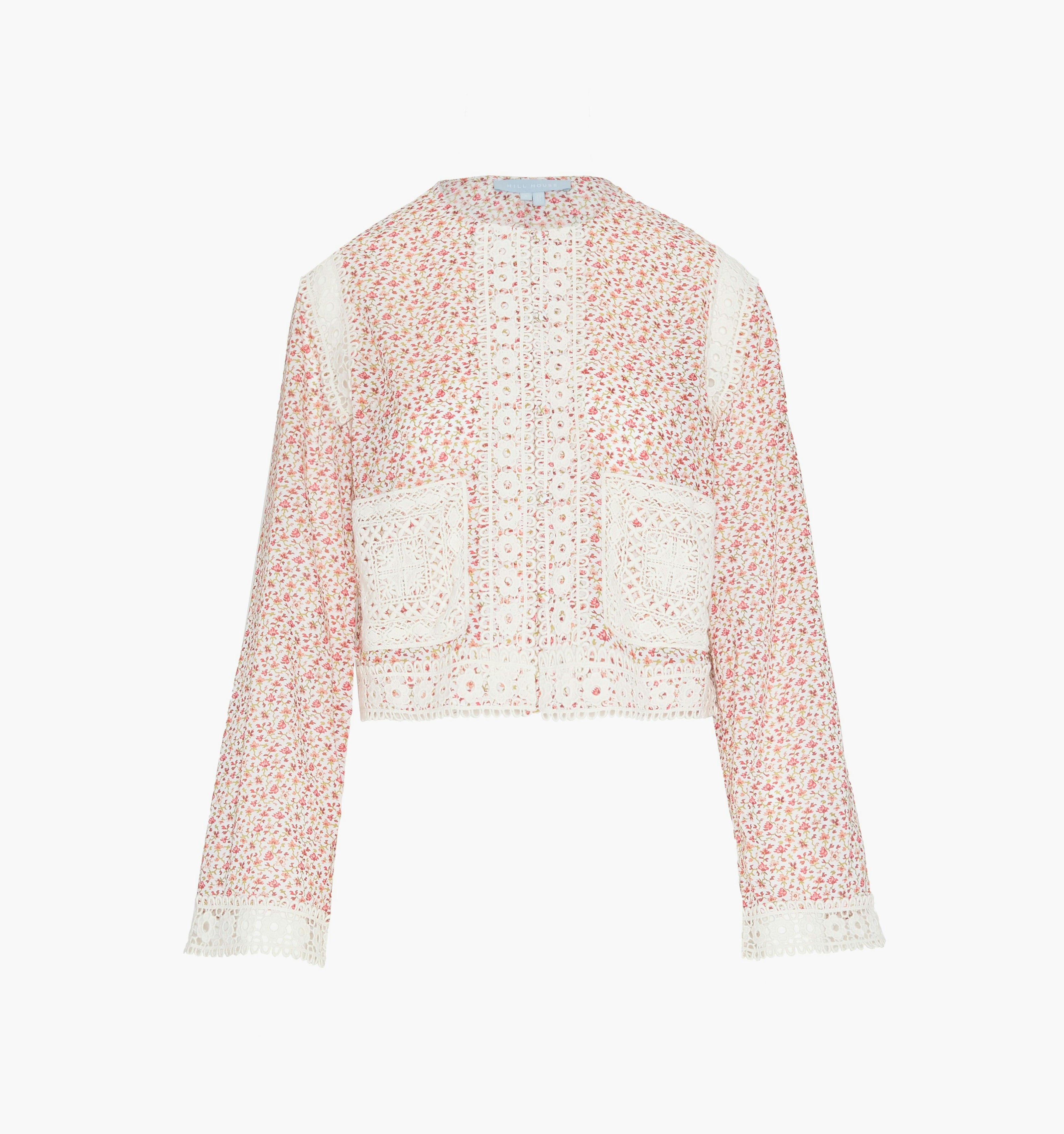 The Tory Top - Ivory Geo Ditsy
