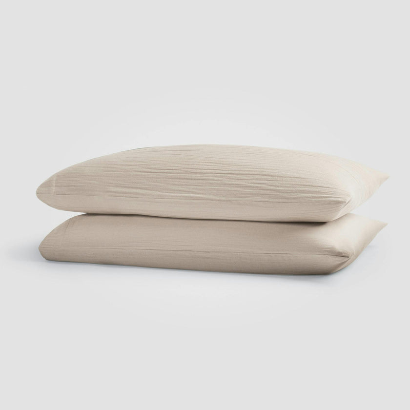 Calm Crinkled Comfort 4-Piece Sheet Set (Morning Fog)