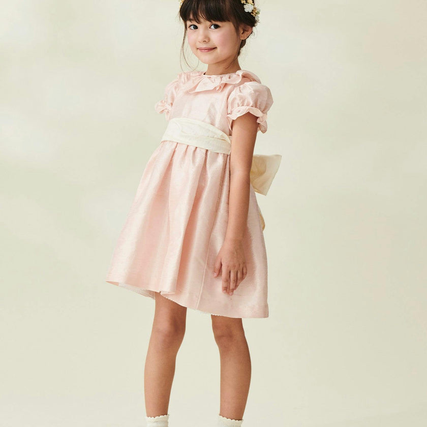 Dusty Pink Azalea Ceremony Girl Silk Dress