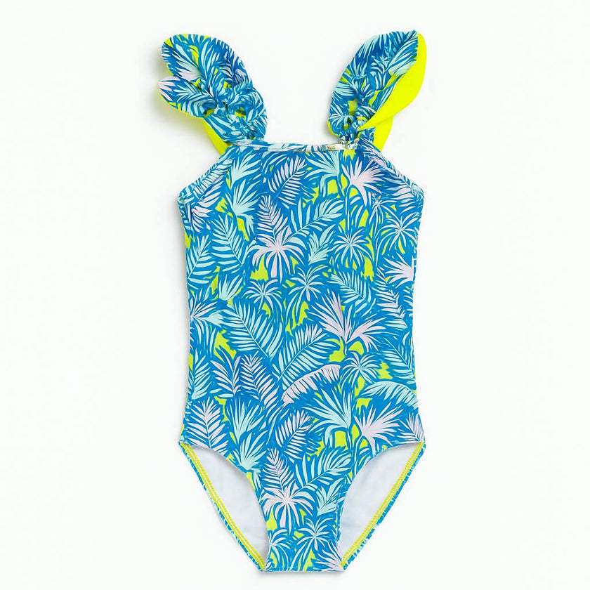 Lexi One Piece - Palm Neon Print
