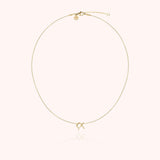 Initial Necklace, 14k Yellow Gold Filled