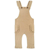 Rust Pinstripe Ruffle Overall