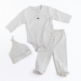Pima Embroidered Bundle Set in Blue Boat