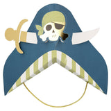 Blue Pirate Party Hats