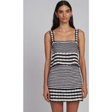 CARIA STRIPE CROCHET TOP