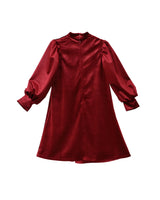 Rachel dress (ruby-red velvet)