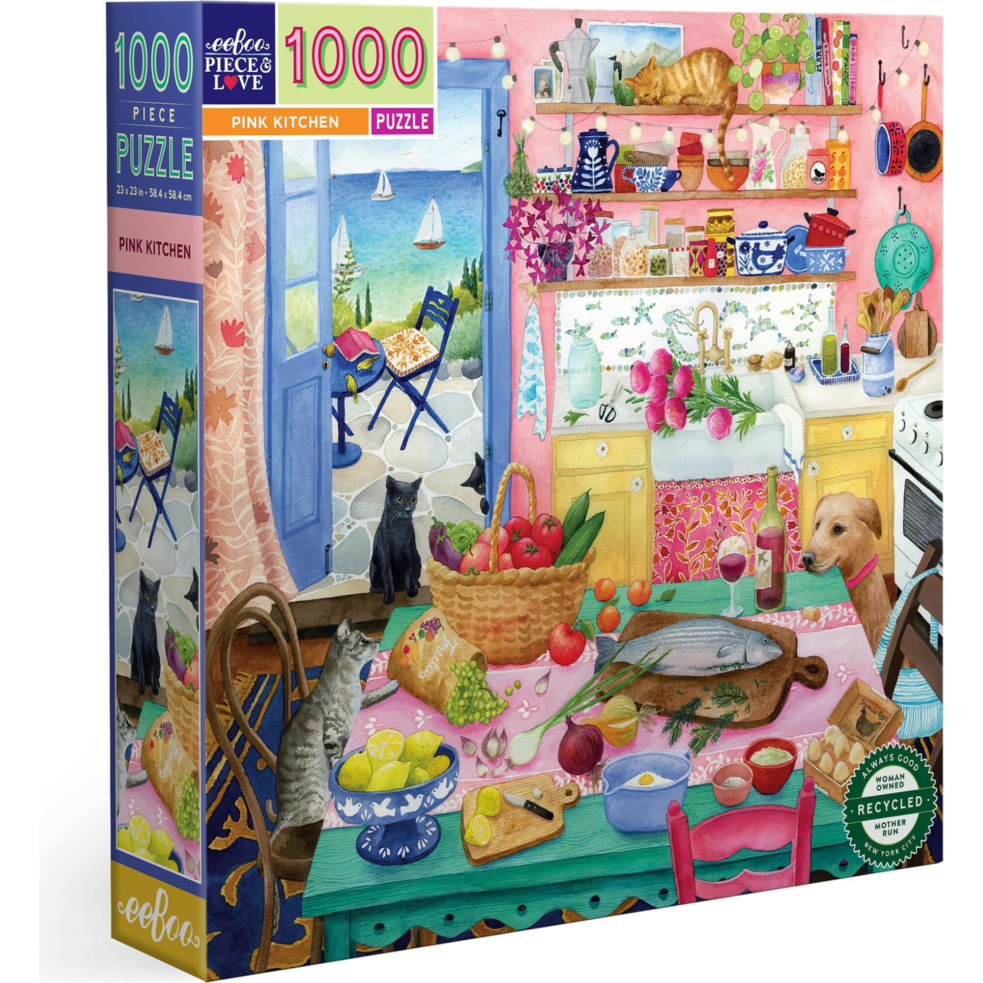 Piece & Love: Pink Kitchen - 1000 Piece Puzzle