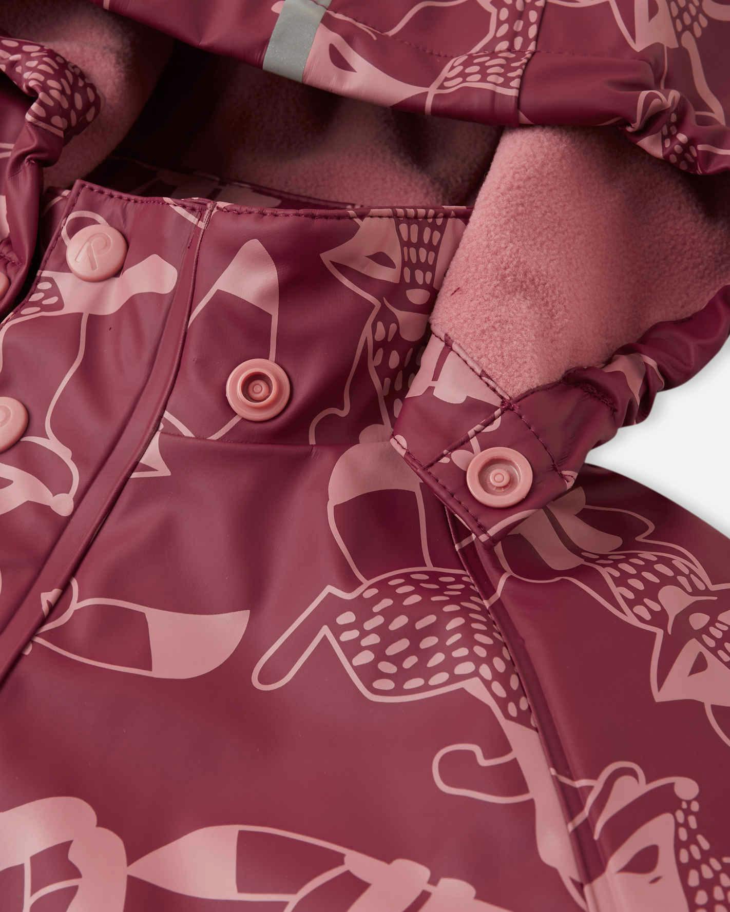 Koski - Fleece-Lined Rubber Rain Jacket
