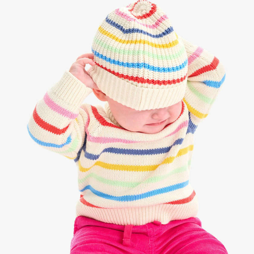 Baby rainbow stripe sweater