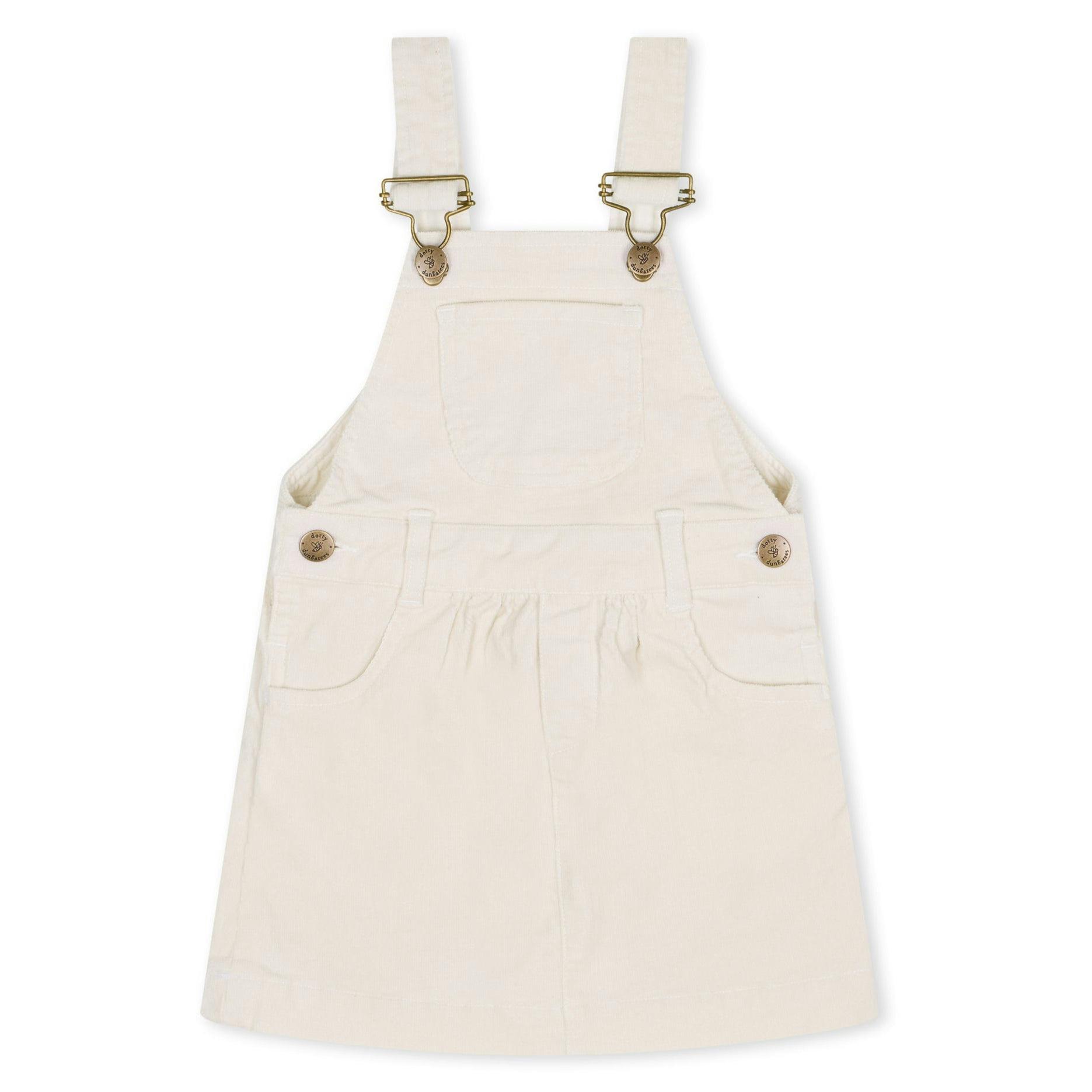 Custard Corduroy Dress