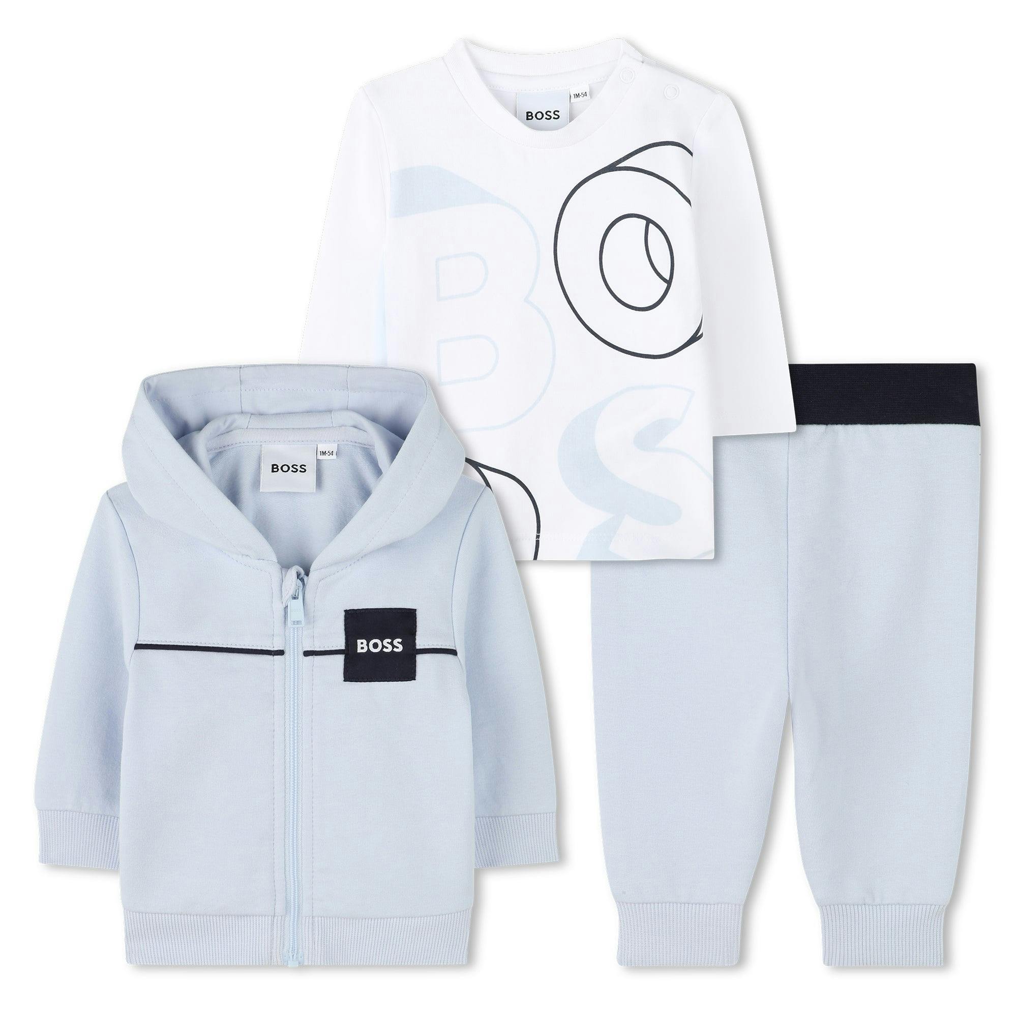 Blue & White Logo Tracksuit Set