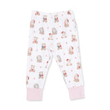 Christmas Teddy Bears Pink - Long Sleeve Loungewear Set