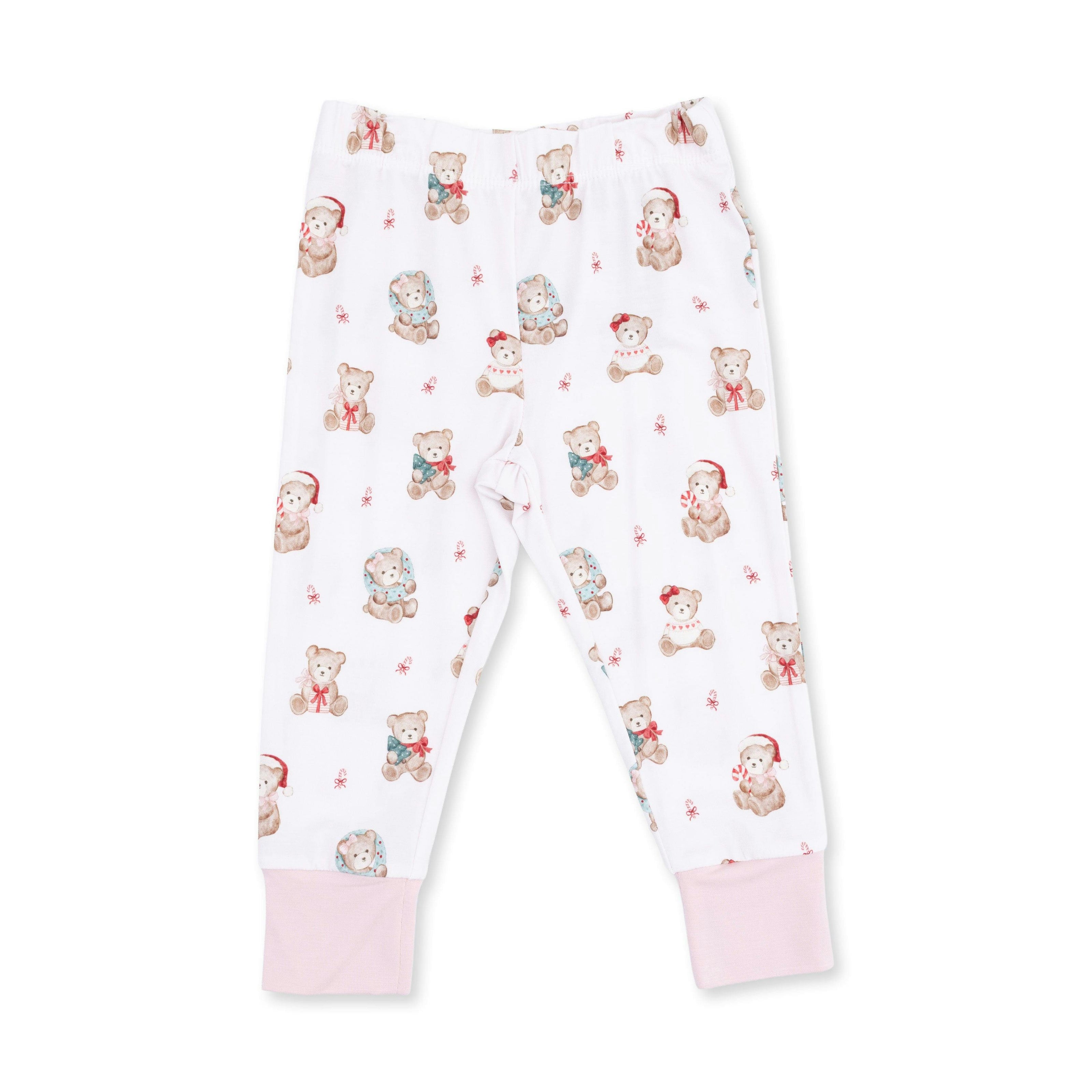 Christmas Teddy Bears Pink - Long Sleeve Loungewear Set