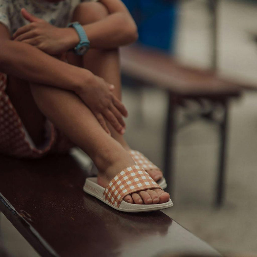 Slide Sandal | Patterns - Sienna Gingham