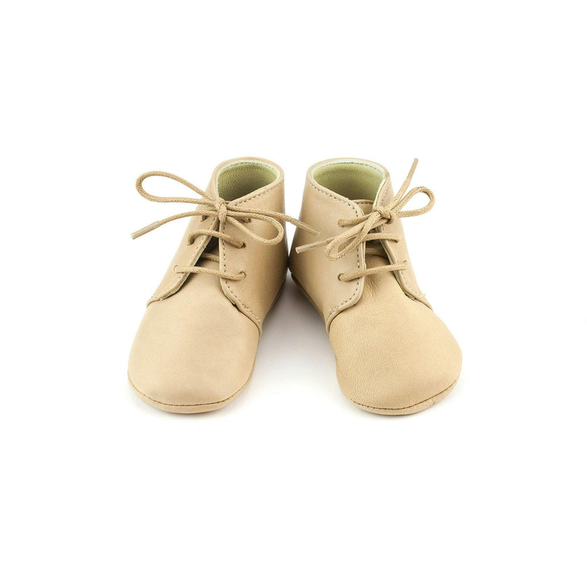 Little Royals Leather Booties Gaby - Beige