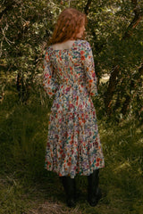 Selena Dress in Watercolor Floral