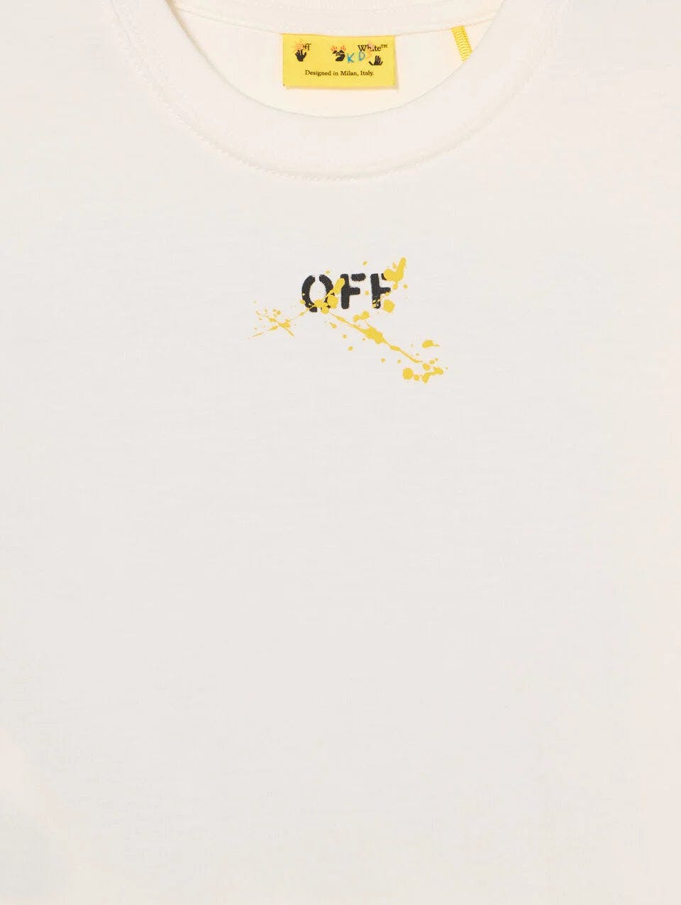 White Diagonal Splat Logo T-Shirt
