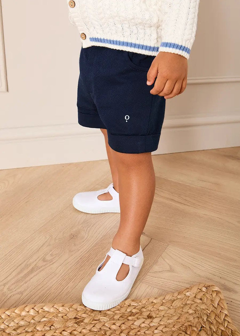 Insignia Elasticated Waist Turn-up Shorts in Navy (12mths-4yrs)