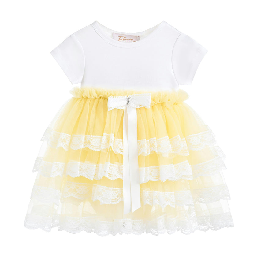 Yellow Briony Tulle Dress