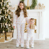 Gingerbread Bow Trellis Christmas Flare Legging