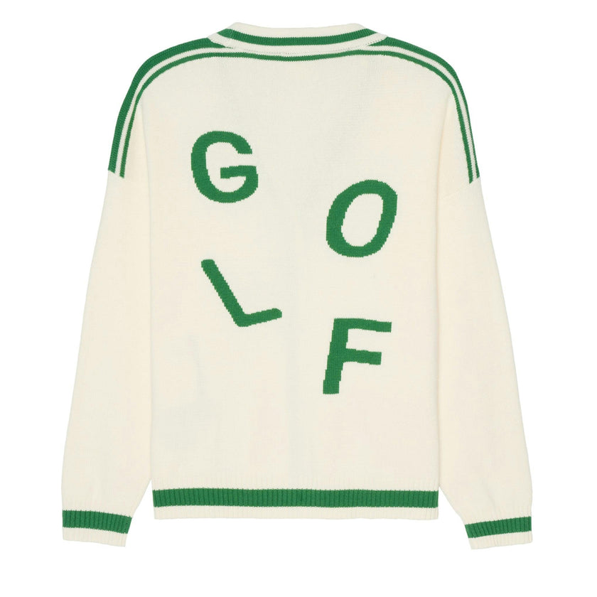 Emily Varsity Cardigan - Golf
