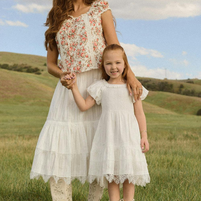 Mini Annalise Dress in Reverie Dobby