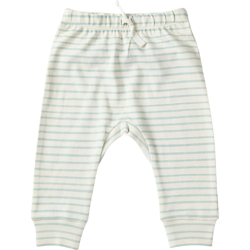 Organic Stripes Away Harem Pant, Blue