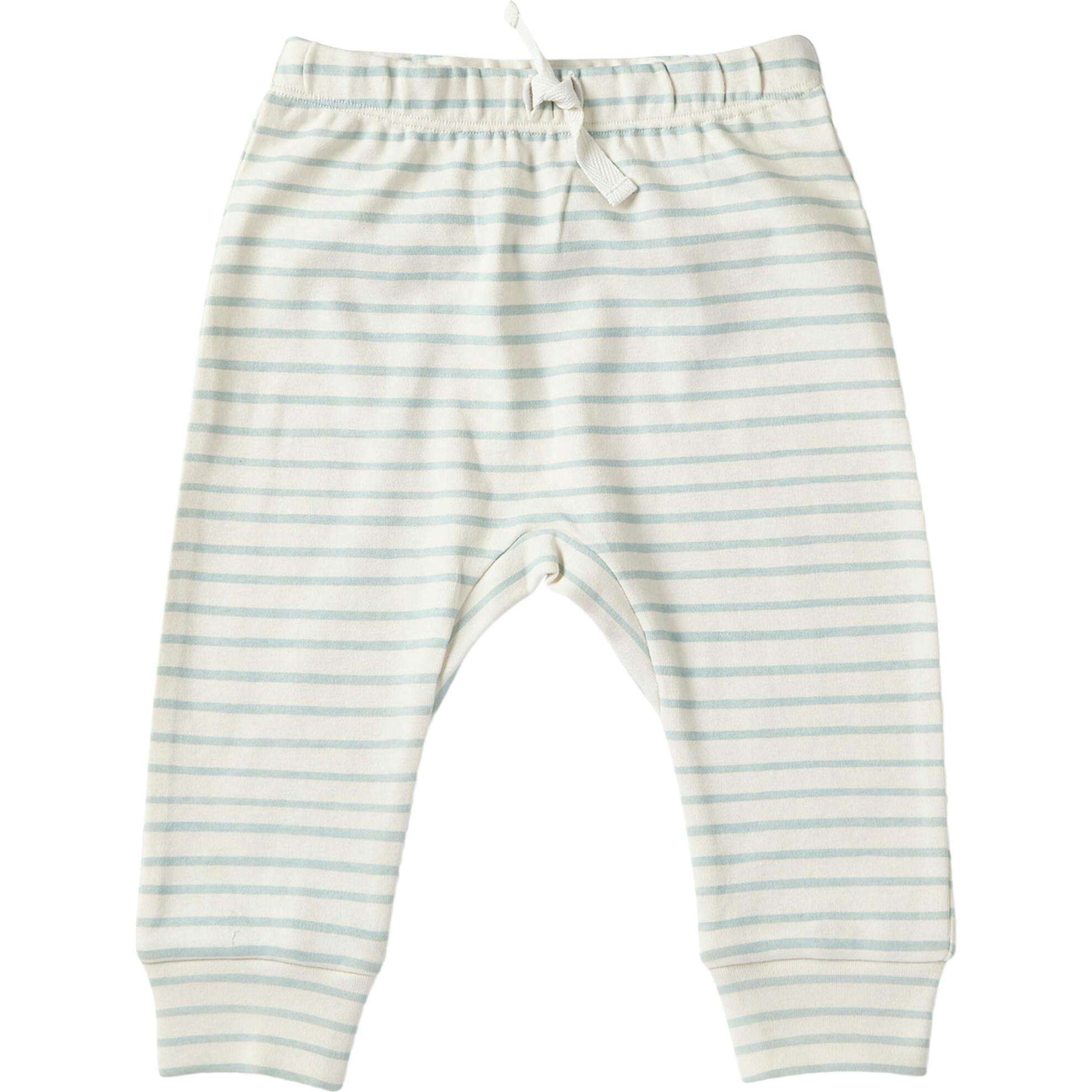 Organic Stripes Away Harem Pant, Blue