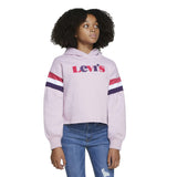 Pink Logo Print Hoodie