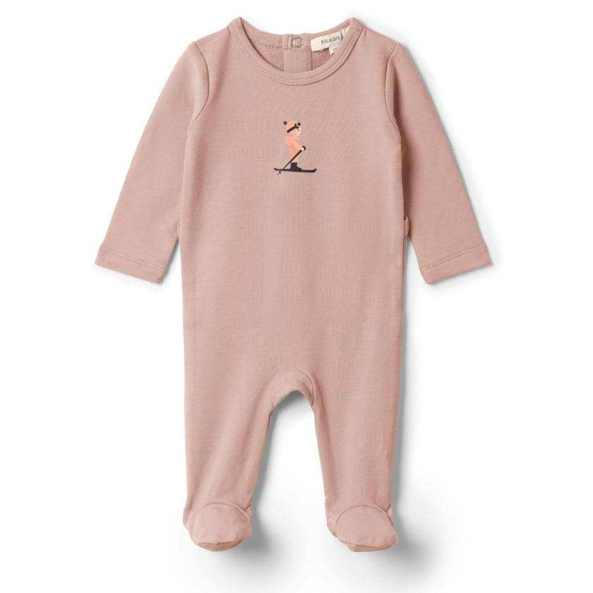Skii Print Onesie Blue
