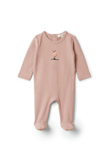 Skii Print Snap Front Fleece Romper